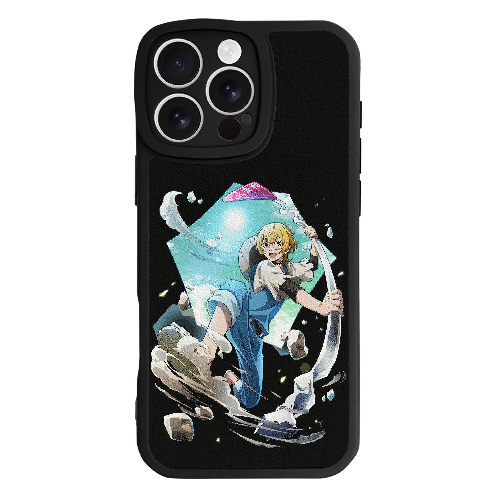 （画像用） 文豪ストレイドッグス Bungo Stray Dogs 【iPhone 16シリーズ対応】シリコンスマホケース（レザー調） 材質：シリコン